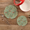 thumbnail image 2 of FREEAMG Rose Round Trivets Pot Holders 2 Pcs, Heat Resistant Cotton Thread Weave Trivets for Hot Dishes, Cooking, Baking, Farmhouse, Kitchen Decor, 2 of 7