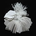 thumbnail image 2 of SHISUYAN 95pcs White Marking Tags Price Tags Price Labels Display Tags with Hanging String for Product Jewelry Clothing, 2 of 8