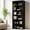 Black, variant on 5-Tier Bookcase, 53 Inch Industrial Storage Wall Shelf, Display Shelf for Living room, Bedroom, White