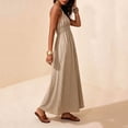 thumbnail image 6 of Bxsruta Womens Summer Maxi Dress V Neck Sleeveless Flowy Casual Long Sundresses, 6 of 8