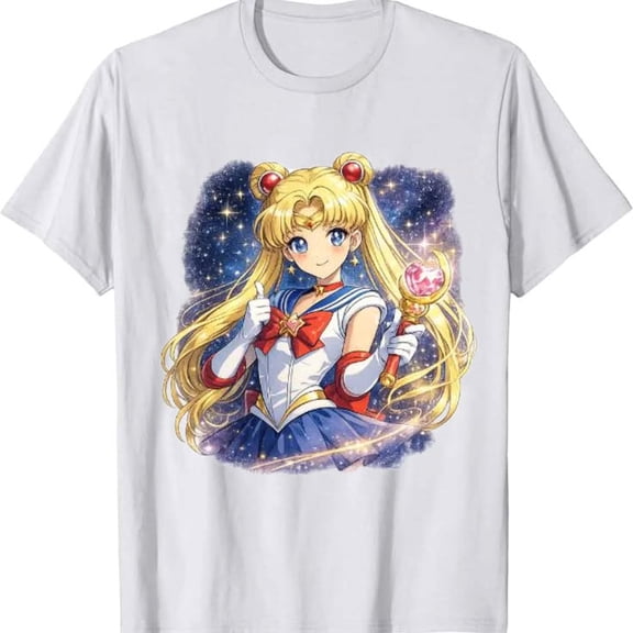 Magical girl anime shirt - Moon anime aesthetic tee, Lunar heroine t-shirt T-shirt Sizes S-5XL Goldengate