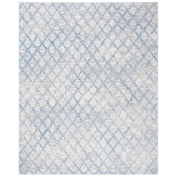 SAFAVIEH Lagoon Layton Diamond Area Rug, Blue/Ivory, 8' x 10'