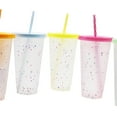 thumbnail image 4 of 5 Pieces Color Changing Cups Large Cups living Capacity Clear Cups for Home Travel, 4 of 8