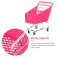 thumbnail image 4 of SHISUYAN Creative Mini Plastic Shopping Cart Rought Iron Storage Basket Random Color, 4 of 9