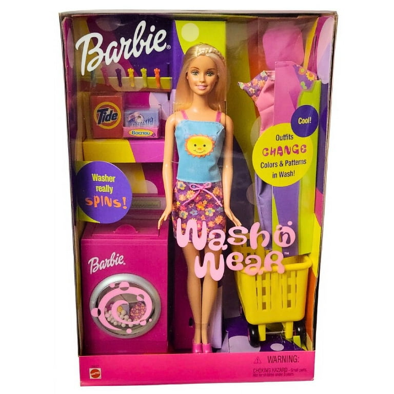 Wash n Wear Barbie Doll with Color Change Outfits 2000 Mattel 29027
