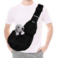 thumbnail image 1 of AUTOWT Dog Carrier Sling, Thick Padded Adjustable Shoulder Strap Dog Carriers for Small Dogs, Puppy Carrier Purse for Pet Cat with Front Zipper Pocket Safety Belt, 1 of 8