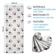 thumbnail image 2 of White Cow Bow Pattern Hot Yoga Mat Towel Non Slip for Hot Yoga - Quick-Drying Yoga Mat Cover with 4 Corner Pockets with Travel Bag - Hot Yoga Towel Non Slip Grip Moisture Wicking Sweat 70"x26", 2 of 6