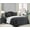 Jet Black, variant on Elegant Comfort 2-Piece Luna Ogee Pattern Collection, Reversible Sherpa Comforter, Soft, Breathable & Comfy Fabric, High Quality Micro-Suede, Ogee Pattern Sherpa Comforter, Twin, Jet Black