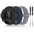thumbnail image 1 of Bolesi Paquete de 3 correas compatibles con Garmin Fenix ​​5 correas de reloj de nailon elástico de 22 mm correas deportivas ajustables para Garmin Fenix ​​5 Plus/Forerunner 935/Forerunner 945/Quatix, 1 of 1
