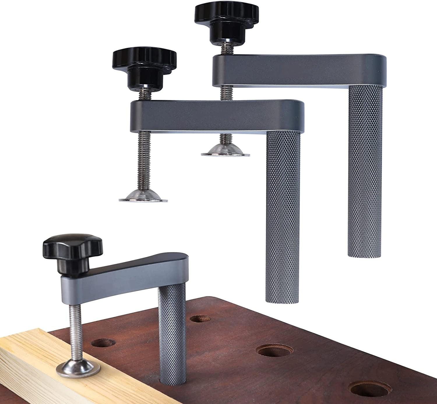 Xgo Bench Dog Clamp,3/4"（19mm) Holdfast Dog Hole Clamp,Adjustable MFT