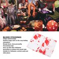 thumbnail image 3 of Calcetines Altos De Sangre, Medias De Sangre Temáticas Manchadas Creativas 1 Par Para Fiestas De Halloween, 3 of 7