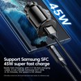 thumbnail image 5 of Mini car charger AC port 45W quick charger convenient compact USB port, 5 of 5