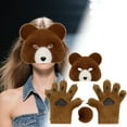 thumbnail image 1 of Halloween Set Realistic Bear Gloves Tail & Pins For Anime Conventions & Parties, 1 of 4