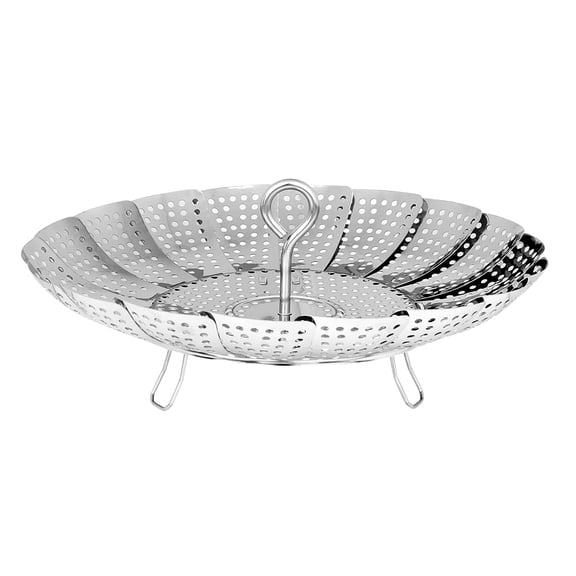 Steamer Basket,Vegetable Steamer Stainless Steel Vegetable Steamer Basket Suitable For Various Sizes Of Cookware (Extra-Large, 6.5 Inches To 11 Inches)