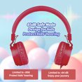 thumbnail image 3 of Kids Headphones for Boys Girls, Child Student Headset 3.5mm Wired Plug Toddler Earphones School Teen on Ear for Computer Laptop Plane Travel Game (RED), 3 of 5