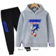 thumbnail image 3 of Conjunto de ropa informal para niños y niñas con capucha de Sonic, 2 piezas, primavera y otoño, chándal con capucha y pantalones de dibujos animados para niñas, 3 of 5