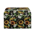 thumbnail image 1 of FKELYI 4-Slice Toaster Covers Wide Slot Durable Retro Sunflower Kitchen Dustproof Cover Washable Kitchen Appliance Protection Cover, 1 of 6