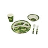 Camouflage 5 Pieces Kids Dinnerware Set 9" Plates,7 1/2"Dia. x 3"H Cup,6 1/2" Bowl,5 3/8" Fork/Spoon