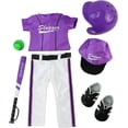thumbnail image 2 of Purple Baseball Outfit for 18-Inch Dolls, 2 of 5