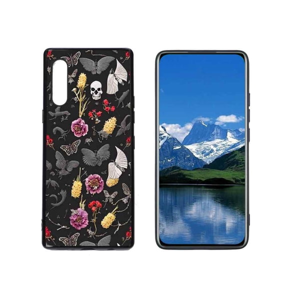 Magical-black-cats-Witchy-Skulls-4 Phone Case, Degined for LG Velvet 5G Case Men Women, Flexible Silicone Shockproof Case for LG Velvet 5G