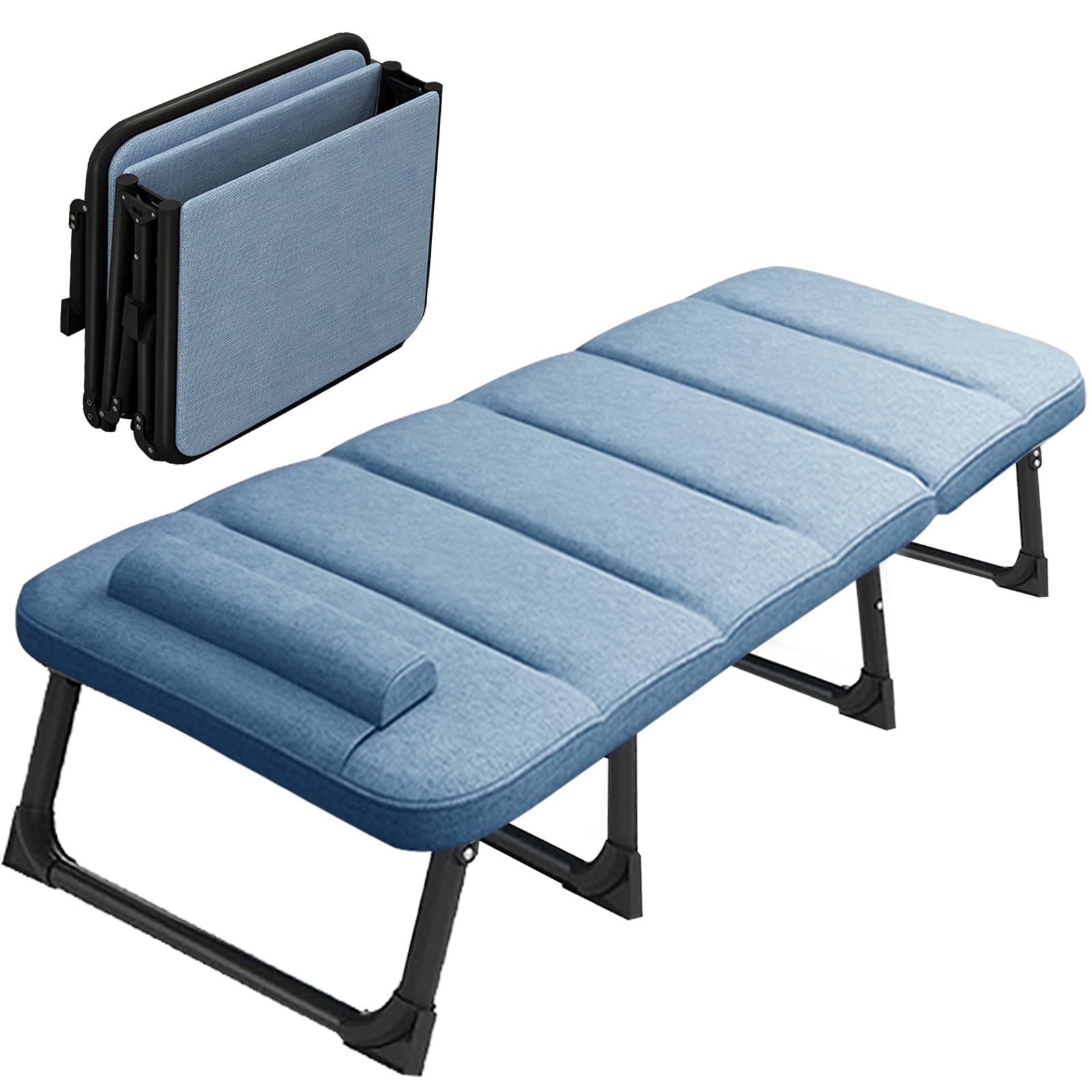 MOPHOTO Folding Bed Cot with Mattress, Portable Beds New Zealand Ubuy