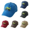 thumbnail image 4 of Gelikeya Cute Embroidery Tractor Baseball Cap Kids Toddler Vintage Washed Cotton Adjustable Dad Hat for Boys Girls (Black, 2-8 Yearss), 4 of 4