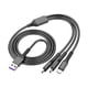 thumbnail image 2 of XWSHYW Accesorios para Teléfonos Móviles Carga Superrápida, Un Arrastre, Tres Datos, Red de Pesca, Alambre Tejido, Tres En Uno, Cable de Datos 1,2 M, 2 of 2