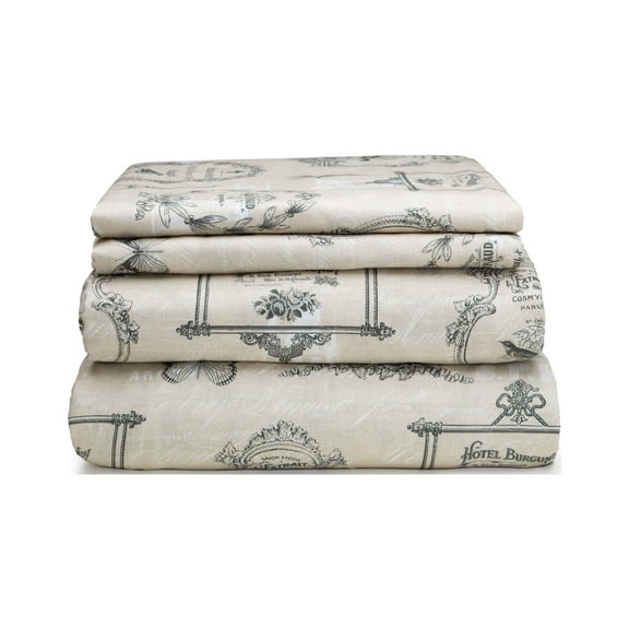 HAUZER HOME PROVENCE 100% Cotton Printed Sheet Set
