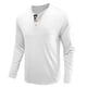 thumbnail image 4 of Blusas y camisas de manga larga con cuello redondo para hombre, blusa básica lisa de color puro y musculosa de manga larga, blusas y camisas de manga larga con cuello redondo para hombre., 4 of 5