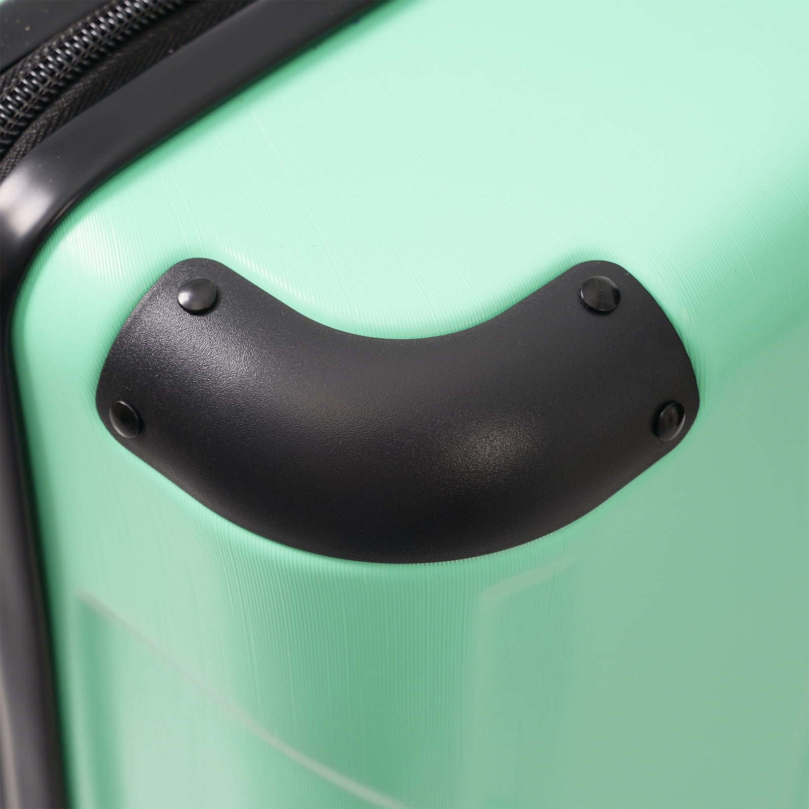 20-Inch Hardshell Carry-On Luggage, Lightweight Durable ABS Suitcase with Spinner Wheels, Built-in TSA Lock, 2 Packing Cubes, Creamy Green