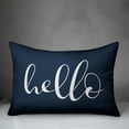thumbnail image 2 of Creative Products Hello Script Navy 14x20 Indoor / Outdoor Pillow, 2 of 2