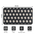 thumbnail image 5 of Black Daisy Flower White Blooms Pattern Door Rugs,Washable Non Slip Door Mats Indoor,Decorative Door Mats,Entry Mat Indoor for Entrance,Bedroom,Kitchen,Bathroom,30"x17", 5 of 6