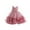 Pink, variant on Toddler Girl Summer Sleeveless Flower Princess Dress, Catwalk Performance Dress with Plaid Kids Detail