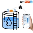 thumbnail image 2 of Tuya WIFI Water Level Detector Ultrasound Water Usage Meter Remote Digital Water Controller Water Tank Sensor US Plug,1 * Water Level Detector 1 * Power Adapter,Orange, 2 of 6