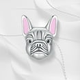 thumbnail image 3 of S925 Bulldog Head Bead Animal Charm for Women Bracelet Necklace, 3 of 4