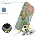 thumbnail image 5 of SaniMore for iPhone 15 Case, Shockproof TPU Stylish Marble Pattern for Girls Women Drop Resistant Slim Fit for iPhone 15 Lightweight Protective Anti-scratch Shell -  Green Marble, 5 of 6