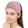 thumbnail image 4 of Unique Bargains 1 Pc Headband Lace Wide Webbing Hairband for Women Pink, 4 of 5