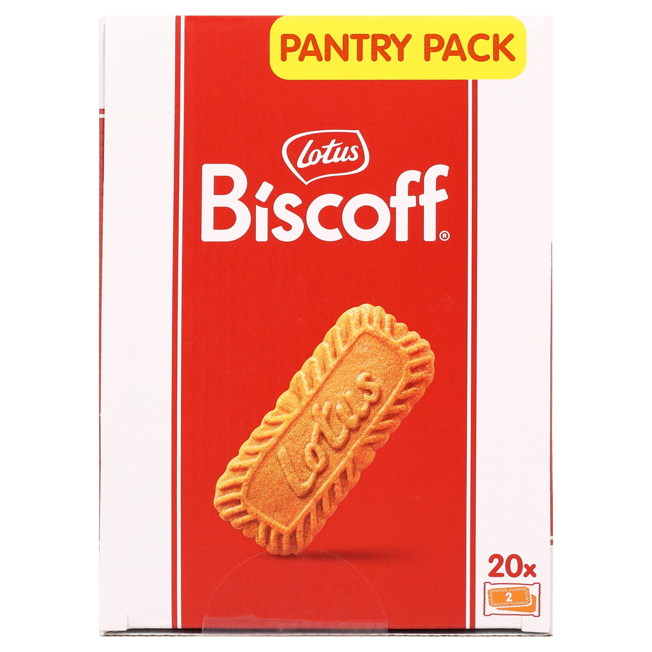 Lotus Biscoff Cookies, 17.6 Oz, Dispenser Box (20 sleeves of 2 XL cookies)