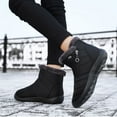 thumbnail image 6 of Waterproof Winter Women Shoes Snow Boots Fur-lined Slip on Warm Ankle, 6 of 6