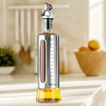 thumbnail image 4 of Usloyux Under $5 Automatic Oil Pouring Bottle, Stainless Steel Dispenser with Scale, Kitchen Cooking Essential Tool, Visible Window Measurement with Durable Construction, 4 of 6
