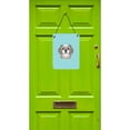 thumbnail image 2 of Checkerboard Blue Gray Silver Shih Tzu Wall or Door Hanging Prints, 2 of 2