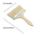 thumbnail image 2 of Aoyunhp Limewash Paint Brush,Width Paddle Paint Brushes, Wood Stain Large Soft Stiff Thick Bristle Big Wide Block Pen,Chip Paint Brush Synthetic Bristle with Wooden Handle,Wide Paint Brush 6.69"X9.65", 2 of 2