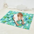 thumbnail image 2 of LightBlue Cartoon Dinosaurs Trees Clouds Pattern Blanket,Comfortable Soft Flannel Throw Blanket,All Season,Warm Lightweight Blankets for Sofa Bed Couch Living Room Chair,30"x40", 2 of 4