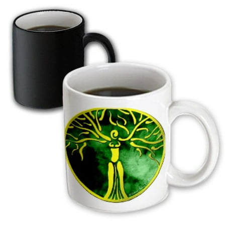 

3dRose Dryad Medallion Fantasy Fairy Digital Magic Transforming Mug 11oz