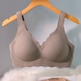 thumbnail image 6 of Women's Seamless Wireless Bra - Full Coverage, Padded, V Neck, Nylon Spandex, Comfortable Daily & Sleepwear, 6 of 8