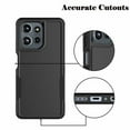 thumbnail image 2 of For Moto G 5G 2025 Case, 2 in 1 PC Phone Case for Motorola G 5G 2025 Case, Njjex Heavy Duty Rubber & Rugged Shockproof Full Body Protection Case Cover - Black, 2 of 6