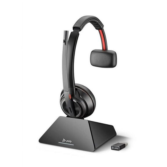 Plantronics SAVI 8210 UC, USB-A , DECT 6.0 NA Headphones, Black