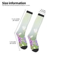 thumbnail image 2 of Naloa Purple Butterfly On Wild Thigh High Socks Extra Long Stretchy Sock Women Over Knee High Opaque Stocking Daily Wear, 2 of 6