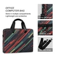 thumbnail image 4 of FORMRS 16" Laptop Bag Carrying Sleeve Case with Handle Travel Shoulder Briefcase, Red Abstract Lines, 4 of 8