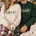thumbnail image 3 of Personalized Merry and Bright Christmas Sweatshirt, Custom Family Name Crewneck, 3 of 6